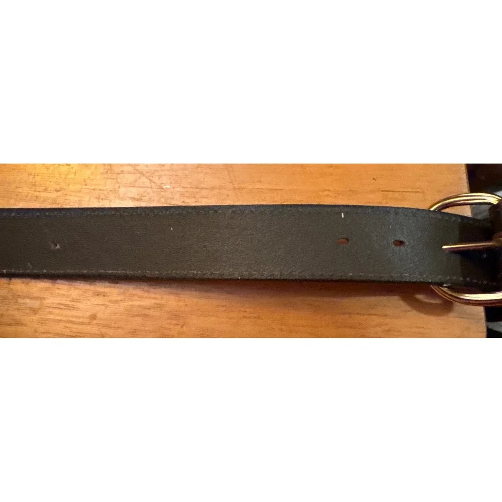 Genuine Leather Belt Brown Gold Tone Buckle 4992 Classic USA Men's 50